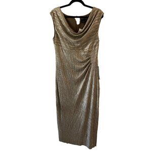 NWT Connected Apparel Womens Metallic Prom Evening Dress Varies